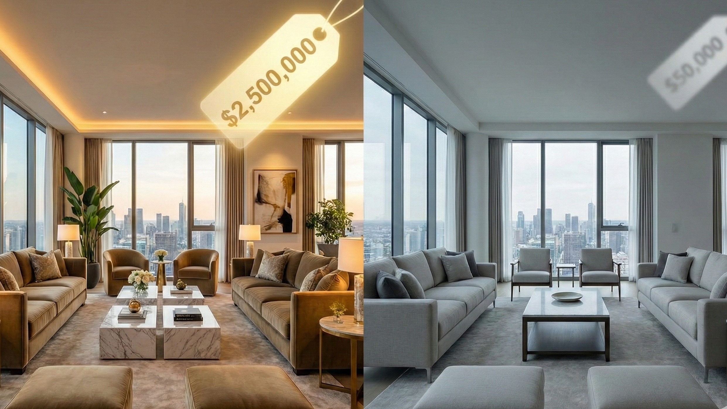 The $100,000 Difference: Why "Standard" Staging is Killing Your Luxury Listings
