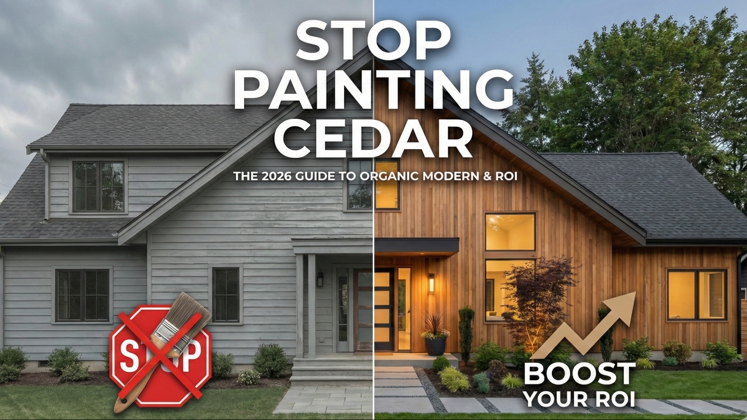 Stop Painting Cedar: The 2026 Guide to Organic Modern & ROI