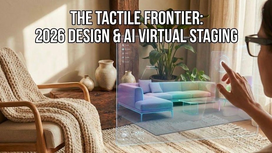 The Tactile Frontier: A Comprehensive Analysis of 2026 Interior Design Trends and the AI Virtual Staging Revolution
