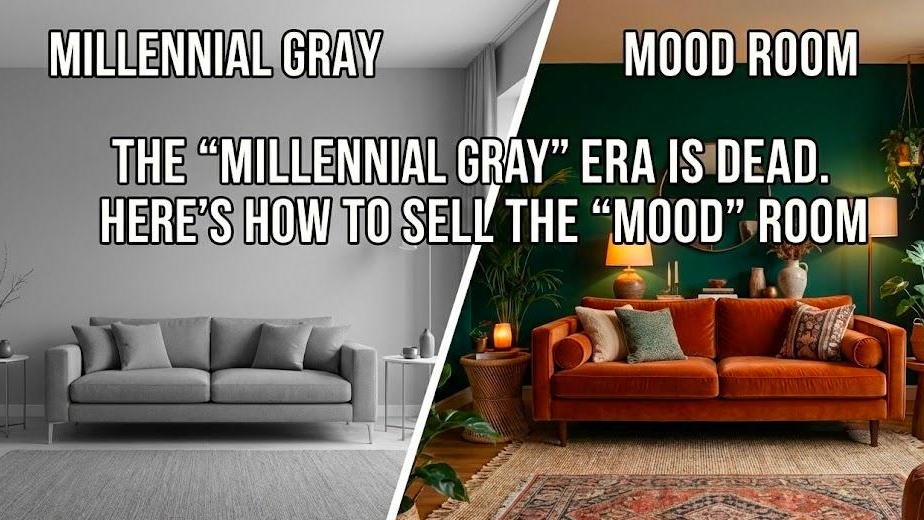 The "Millennial Gray" Era is Dead. Here’s How to Sell the "Mood" Room